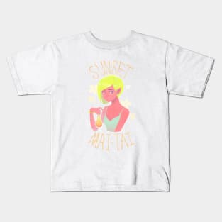 Sunset Mai Tai Kids T-Shirt